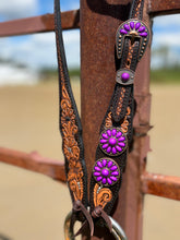 Load image into Gallery viewer, Purple Blossom Bridle
