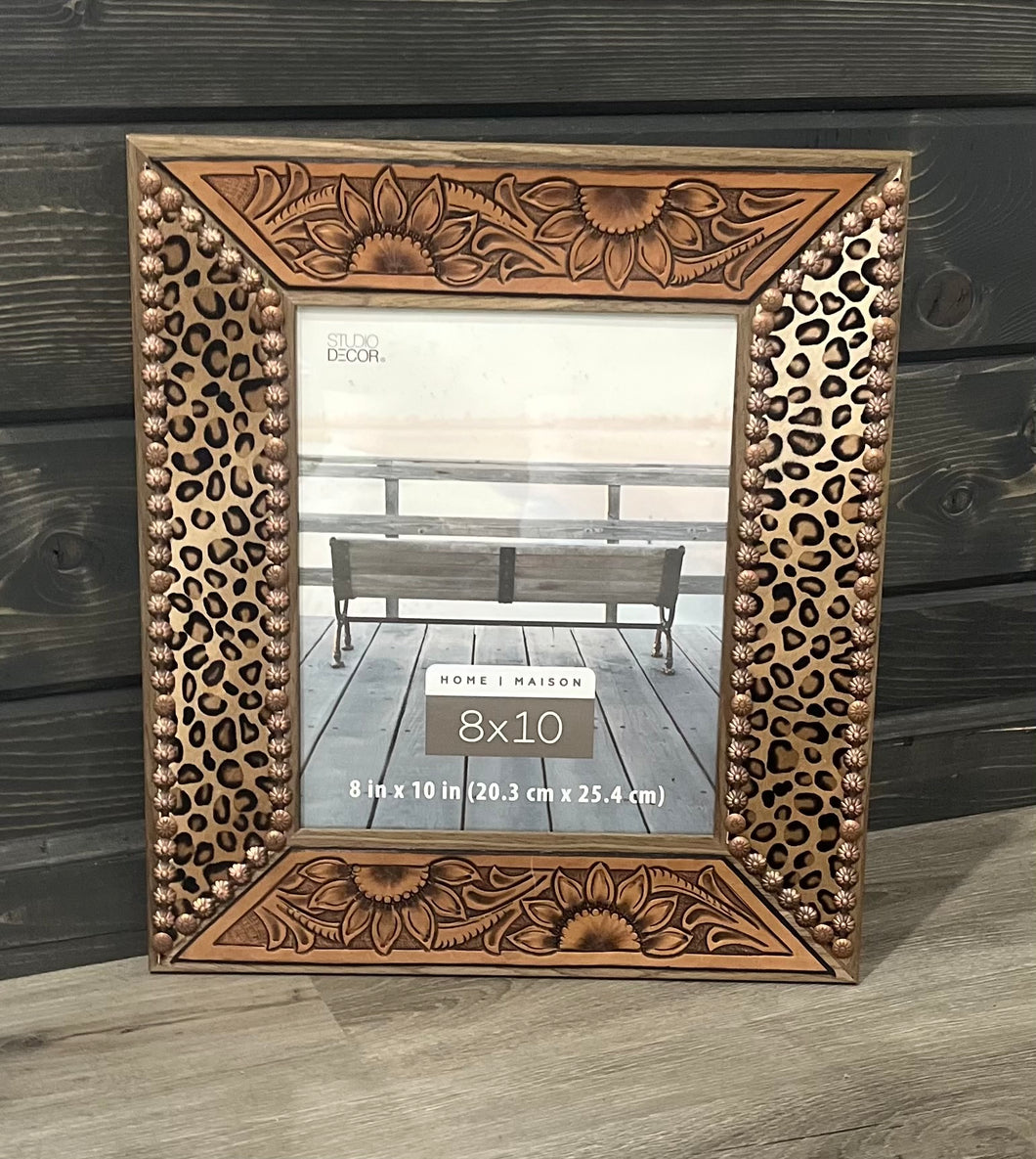 Sunflower Cheetah Picture Frame
