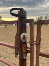 Load image into Gallery viewer, Turqouise Cheetah Beaded Bridle
