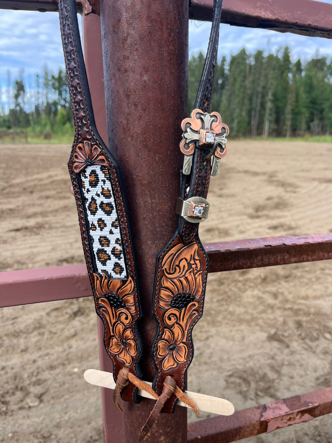 Beaded Medium Length Bridle