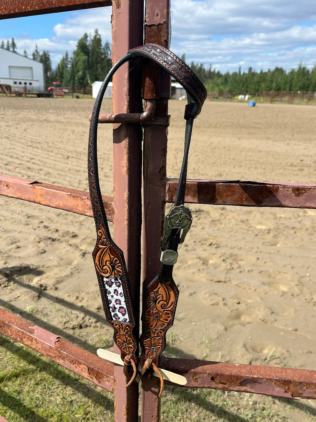 Beaded Medium Short Cheek Bridle