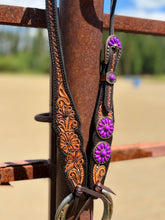 Load image into Gallery viewer, Purple Blossom Bridle
