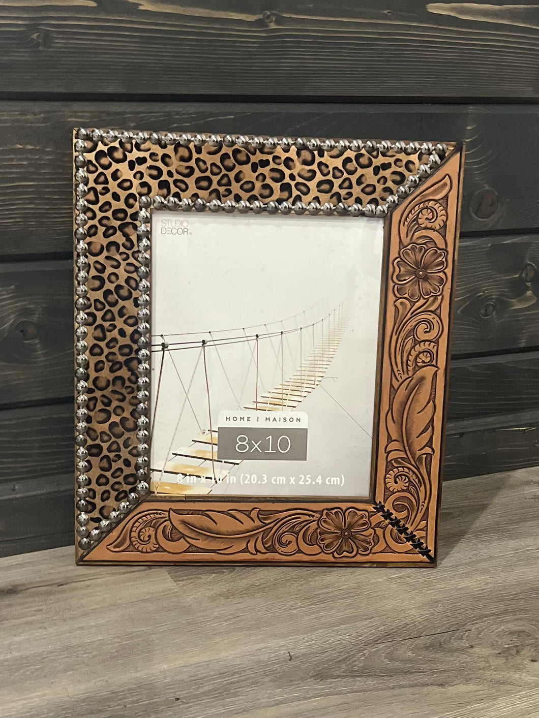 Feather Cheetah Picture Frame